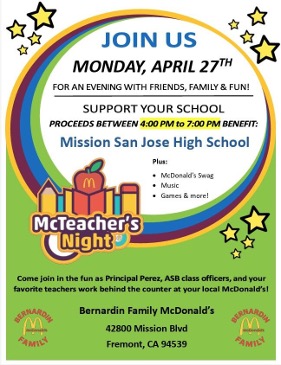 McTeacher's Night flyer