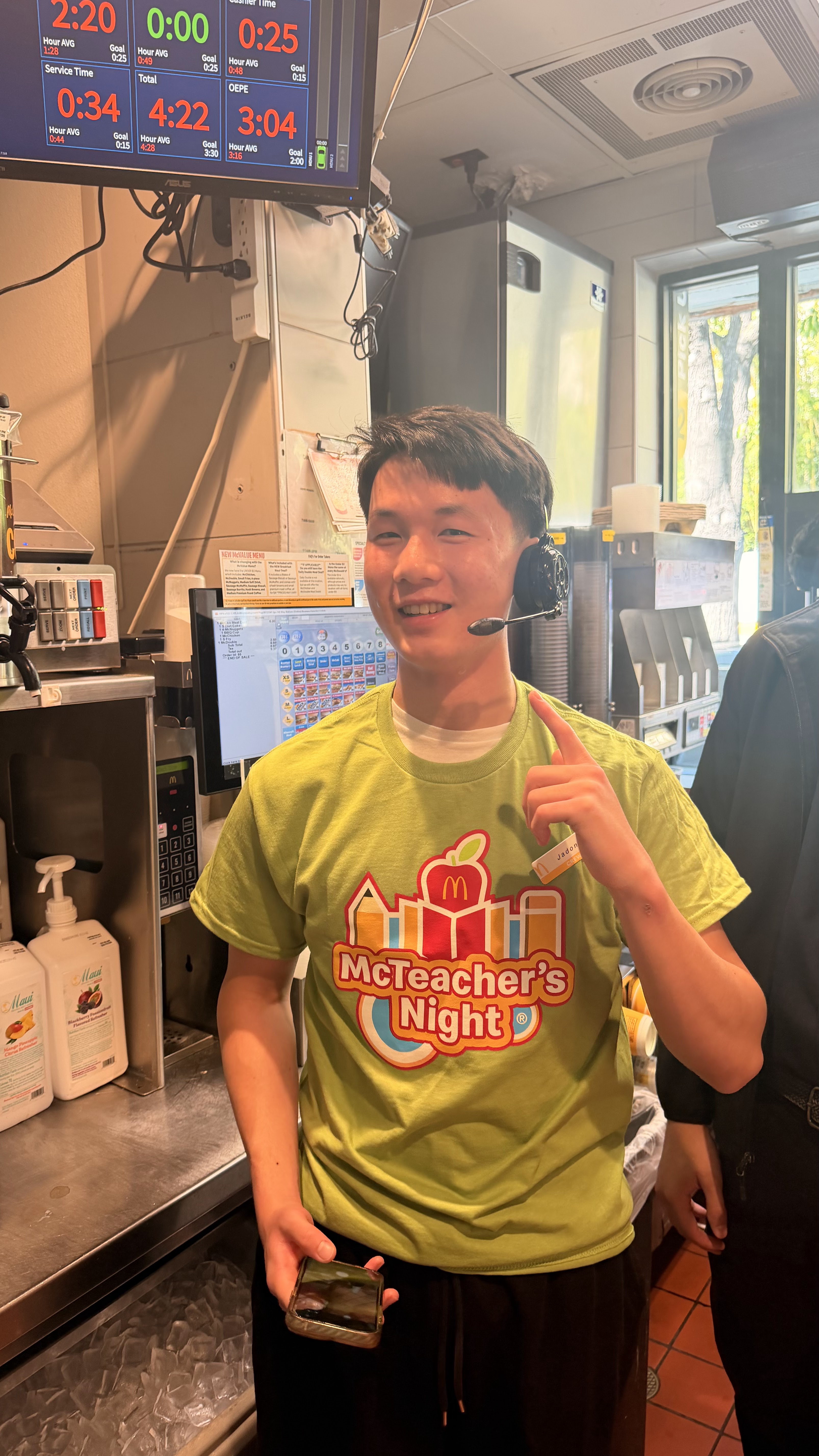 ASB student Jason on drive-through calls