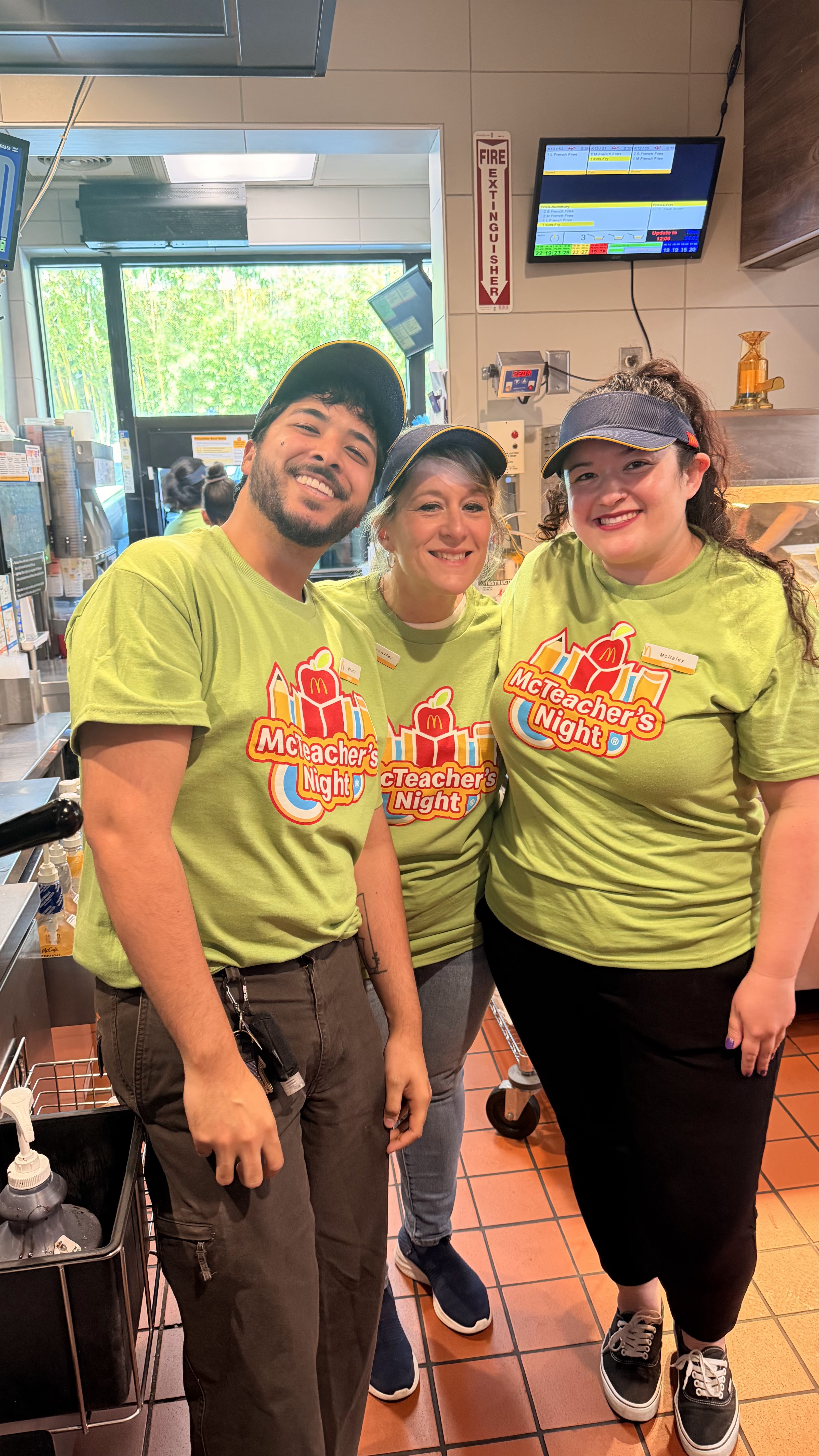 MSJ counselors and staff at McTeacher's Night