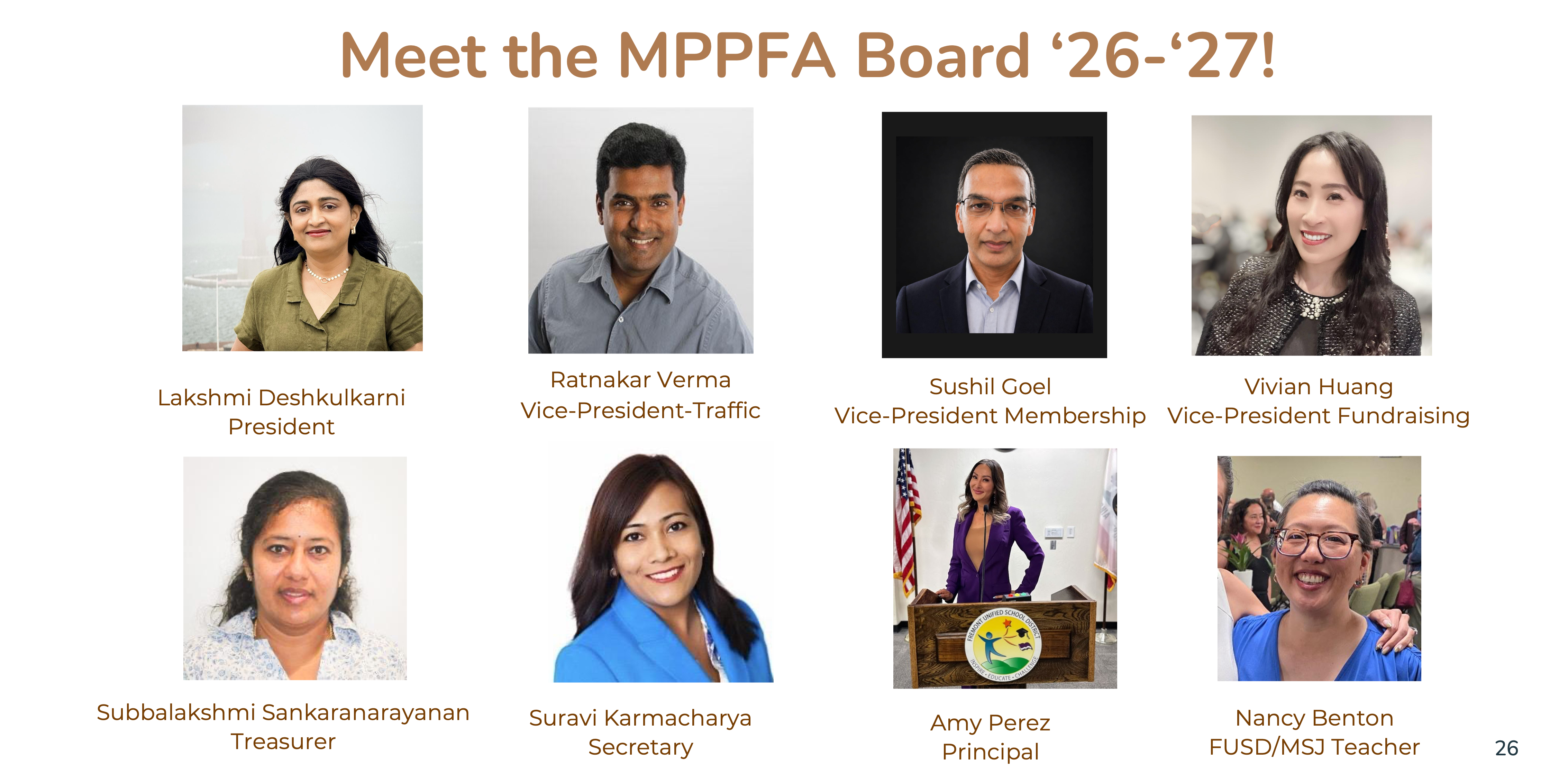 MPPFA Board 2026–27